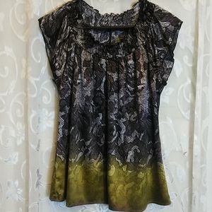 The Limited Brown print medium top